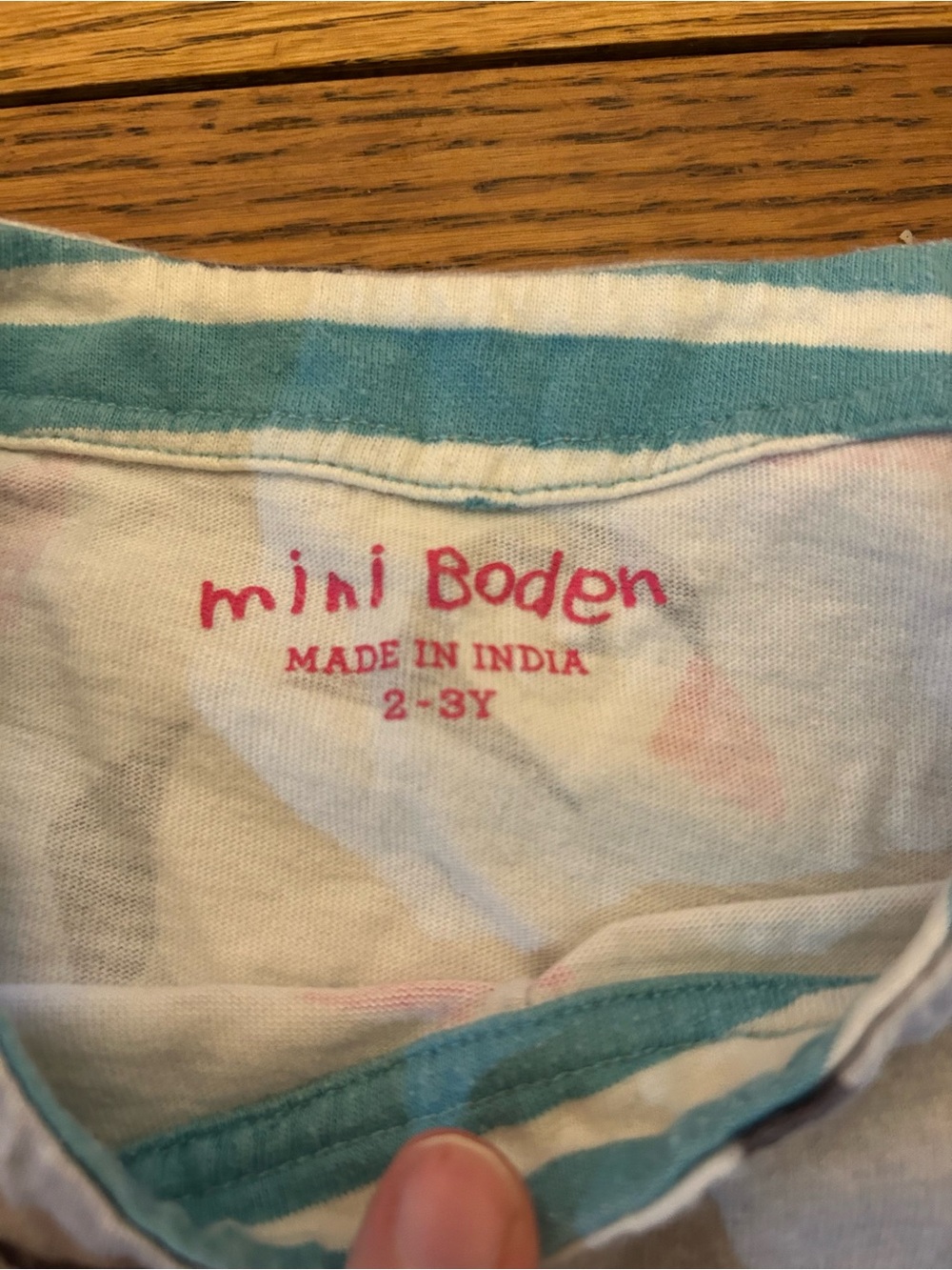 Mini Boden Teal-Trim Puffin Print Tunic - Picture 2 of 4